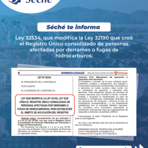 Modificación Ley N°32534 Modificación Ley N°32534